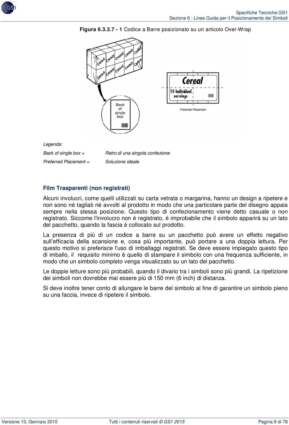 involucri, come quelli utilizzati su carta vetrata o margarina, hanno un design a ripetere e non sono né tagliati né avvolti al prodotto in modo che una particolare parte del disegno appaia sempre