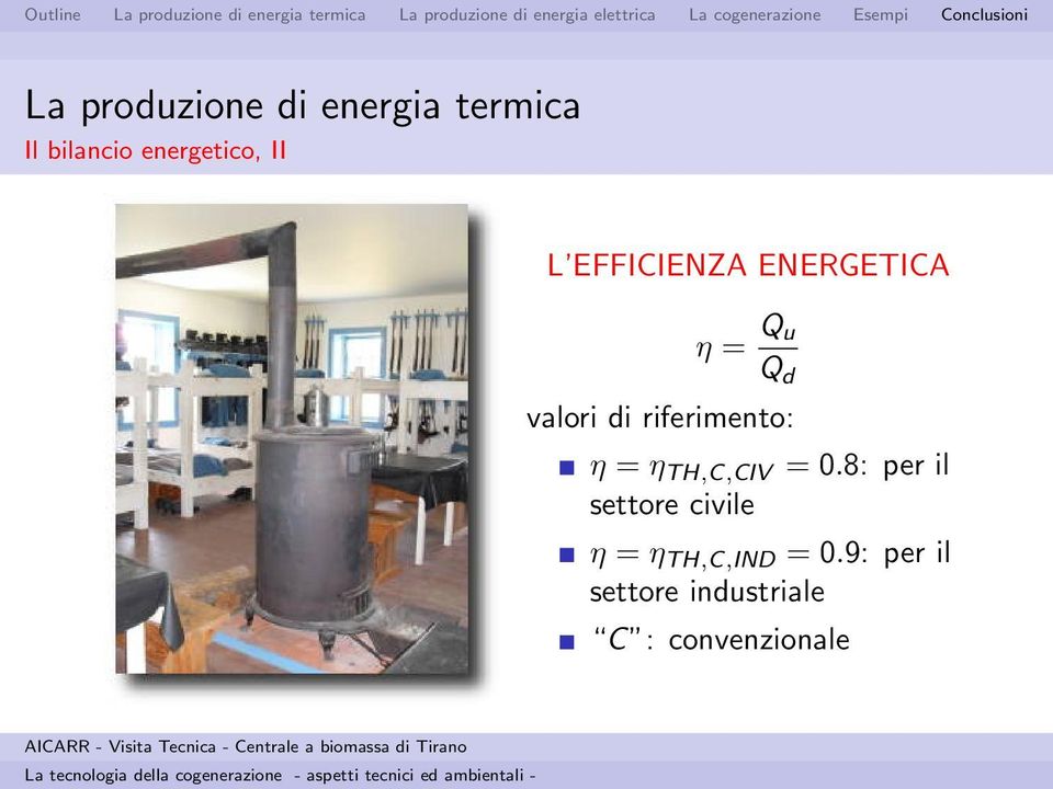 riferimento: η = η TH,C,CIV = 0.