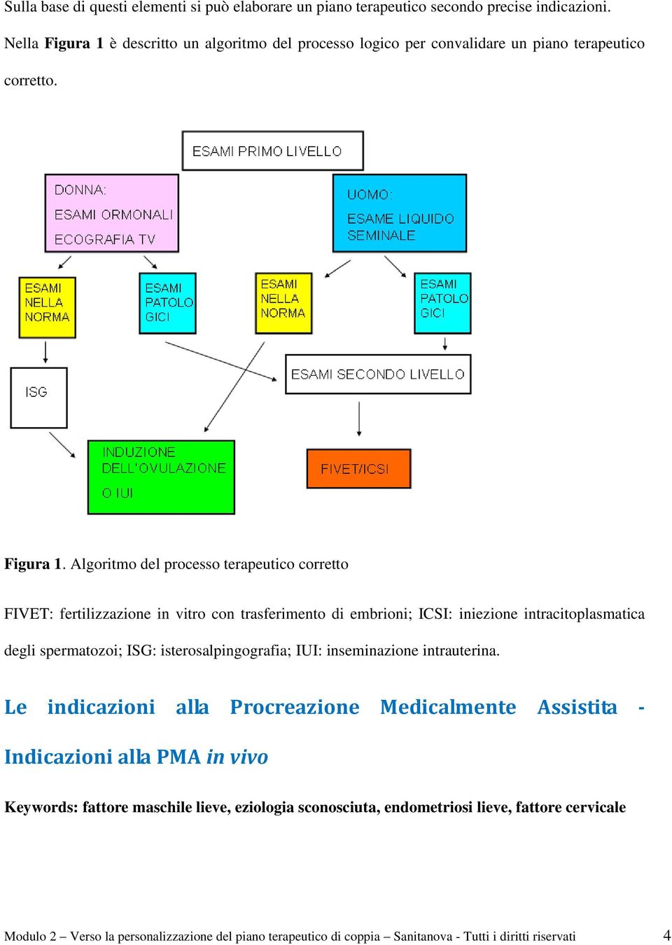 è descritto un algoritmo del processo logico per convalidare un piano terapeutico corretto. Figura 1.