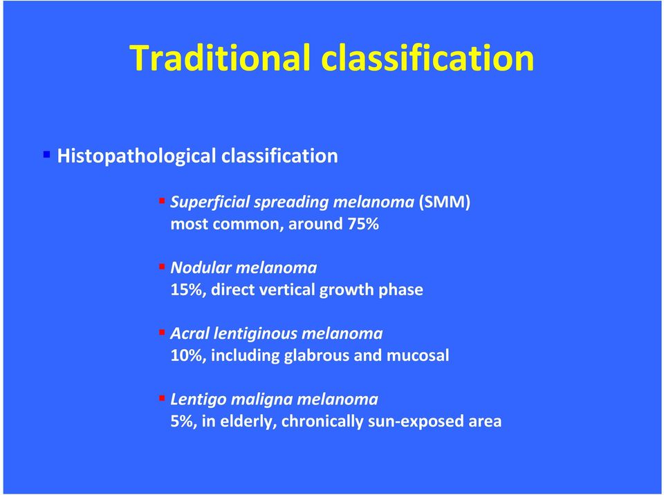 direct vertical growth phase Acral lentiginous melanoma 10%, including