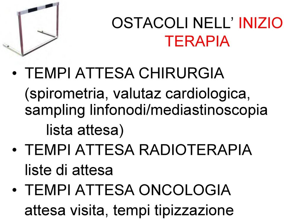 linfonodi/mediastinoscopia lista attesa) TEMPI ATTESA
