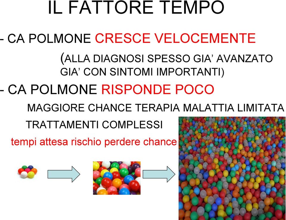 CA POLMONE RISPONDE POCO MAGGIORE CHANCE TERAPIA MALATTIA