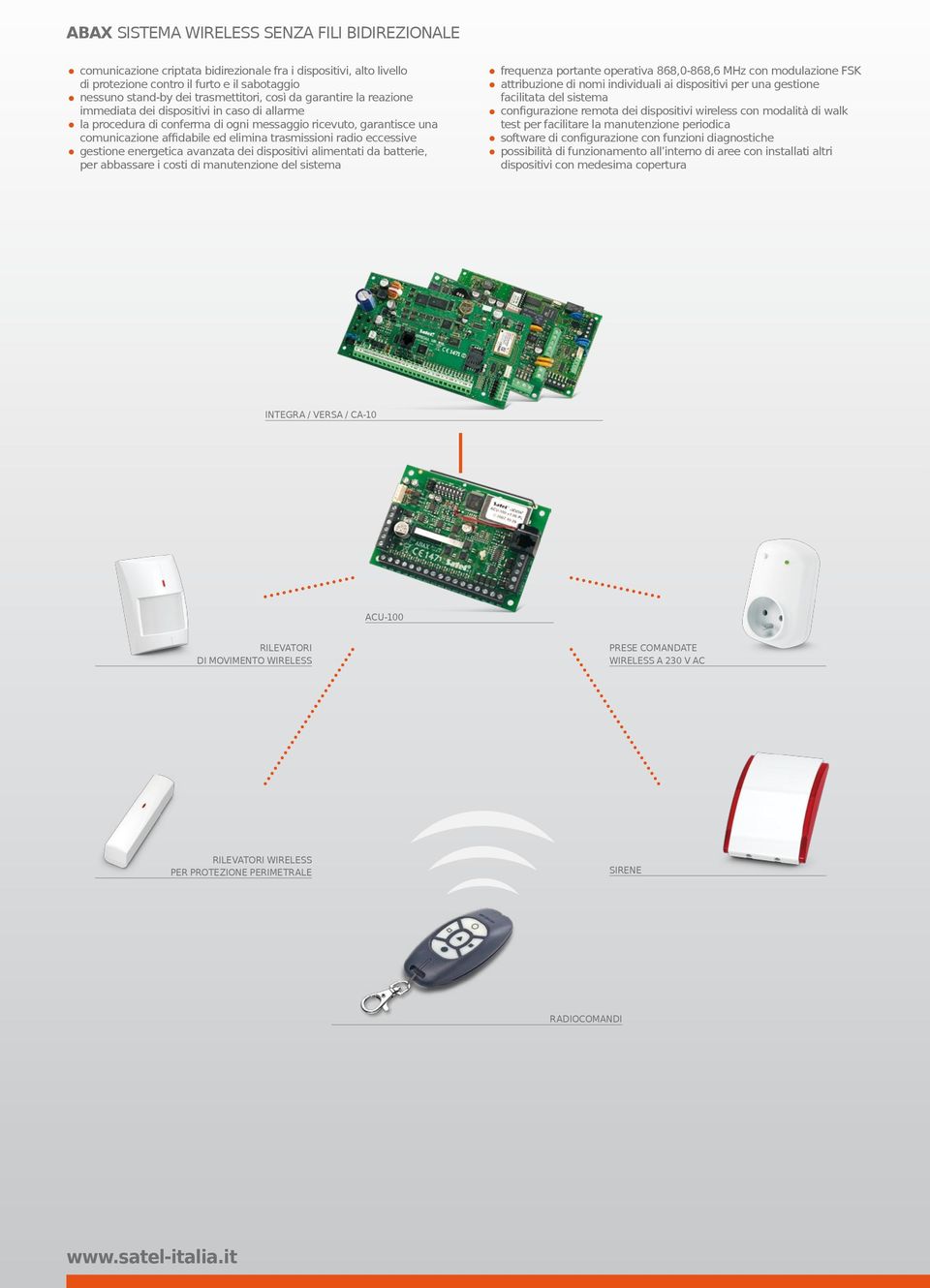 eccessive gestione energetica avanzata dei dispositivi alimentati da batterie, per abbassare i costi di manutenzione del sistema frequenza portante operativa 868,0-868,6 MHz con modulazione FSK