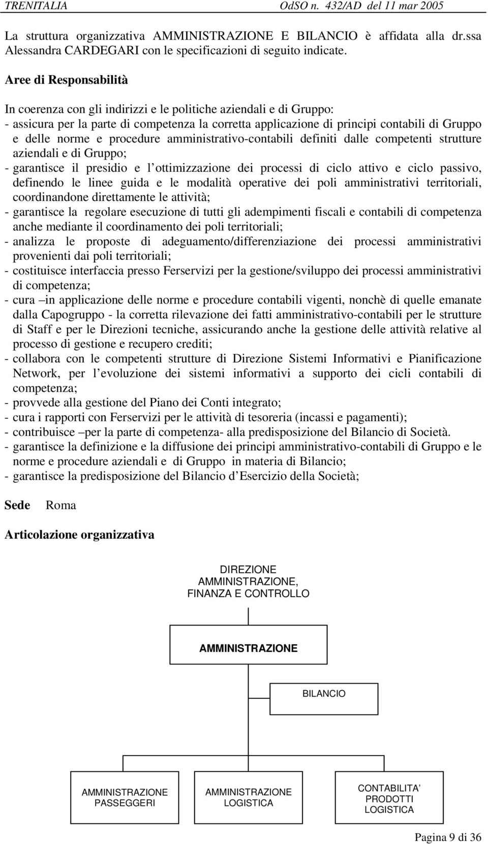 amministrativo-contabili definiti dalle competenti strutture aziendali e di Gruppo; - garantisce il presidio e l ottimizzazione dei processi di ciclo attivo e ciclo passivo, definendo le linee guida