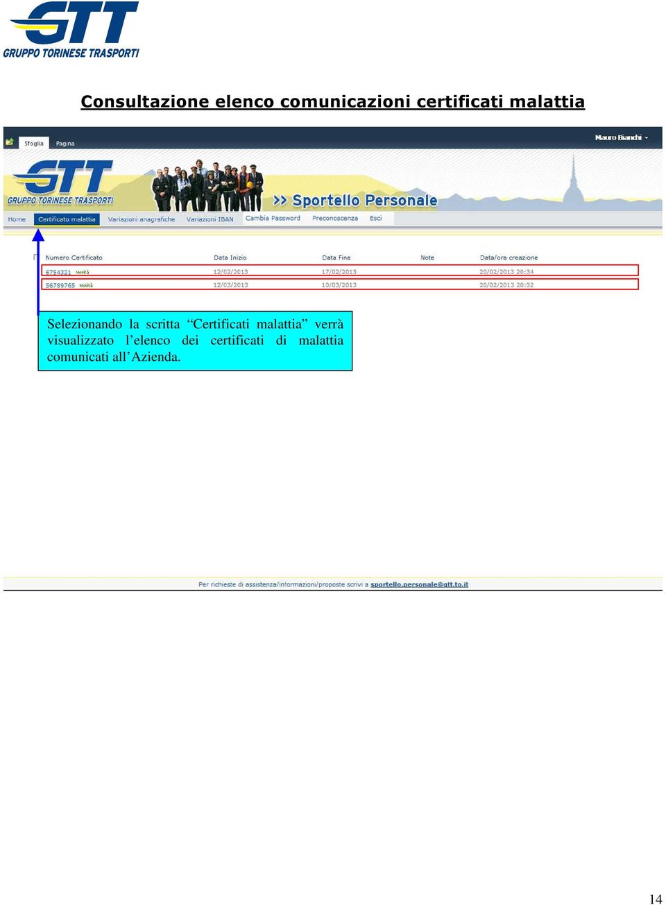 Certificati malattia verrà visualizzato l