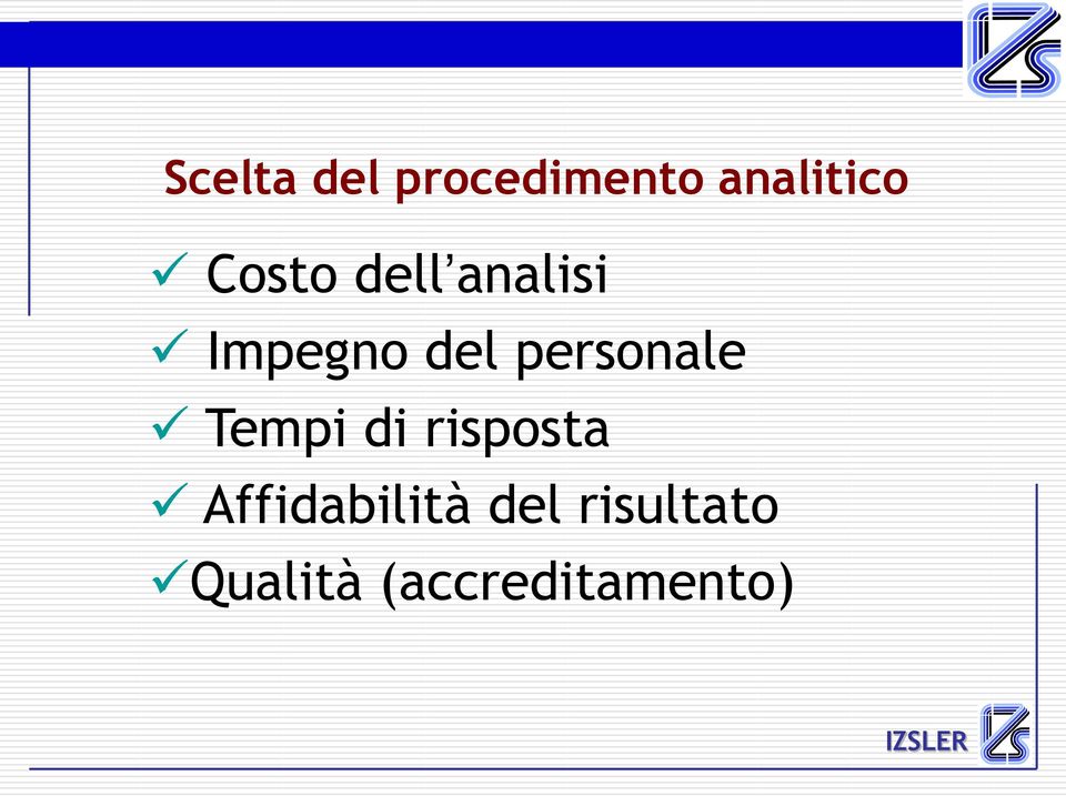 personale Tempi di risposta