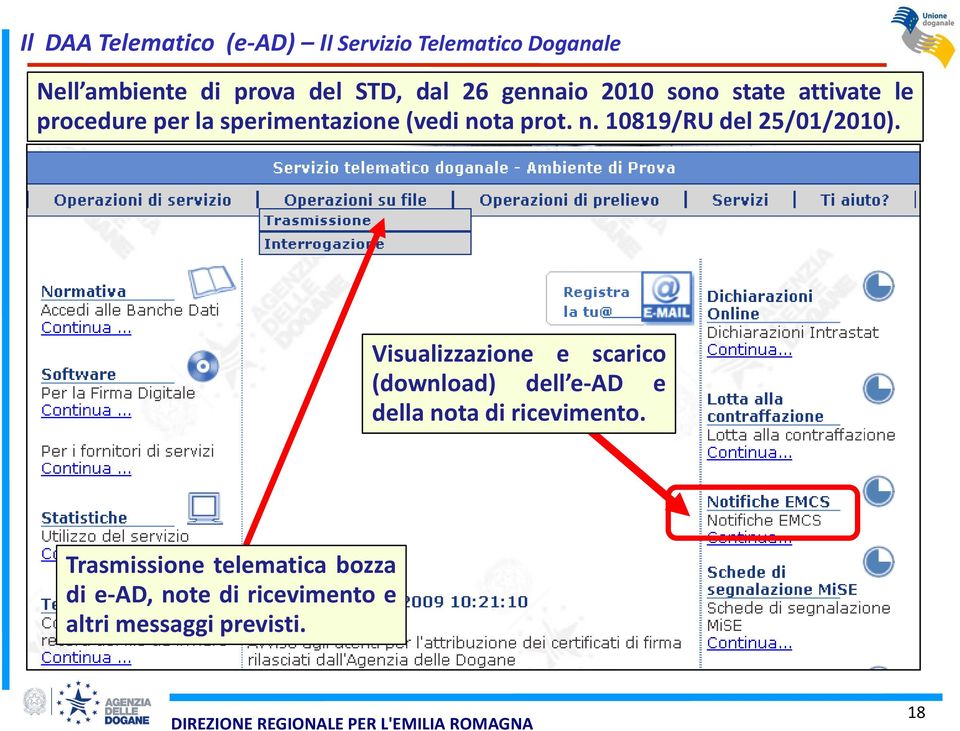 ta prot. n. 10819/RU del 25/01/2010).