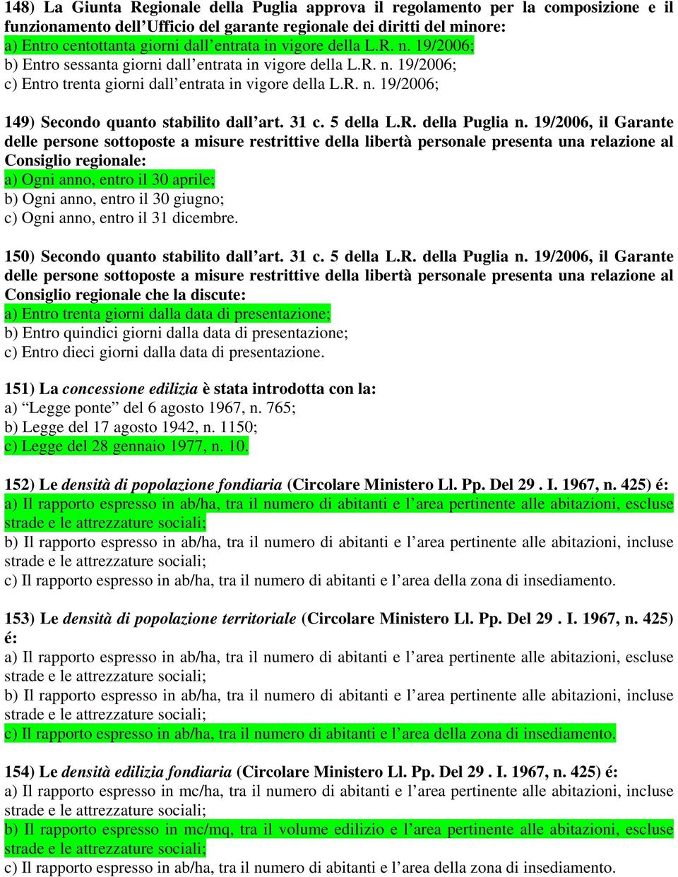 31 c. 5 della L.R. della Puglia n.