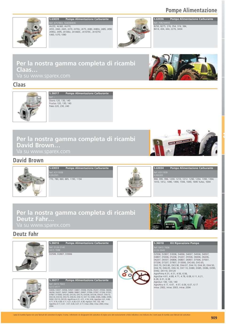 36017 - Dionis 120, 130, 140 Fructus 120, 130, 140 Pales 220, 230, 240 Per la nostra gaa completa di ricambi David Brown David Brown S.63033 K311938 K262265 770, 780, 880, 885, 1190, 1194 S.