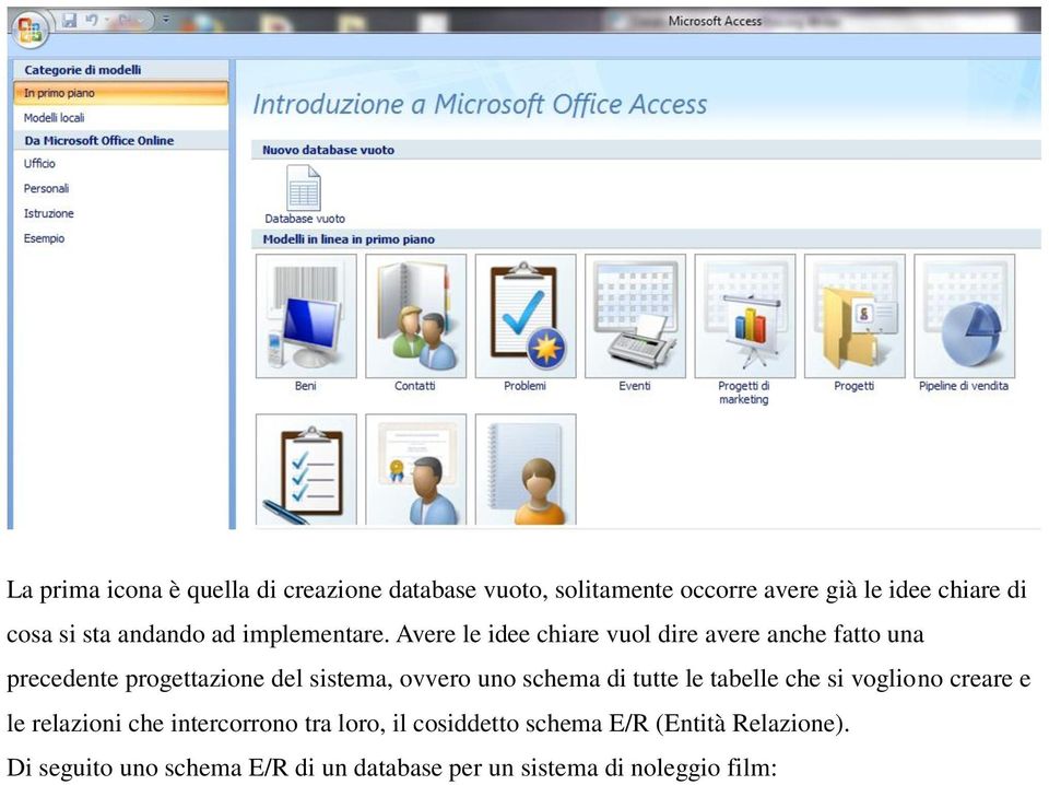 Avere le idee chiare vuol dire avere anche fatto una precedente progettazione del sistema, ovvero uno schema di