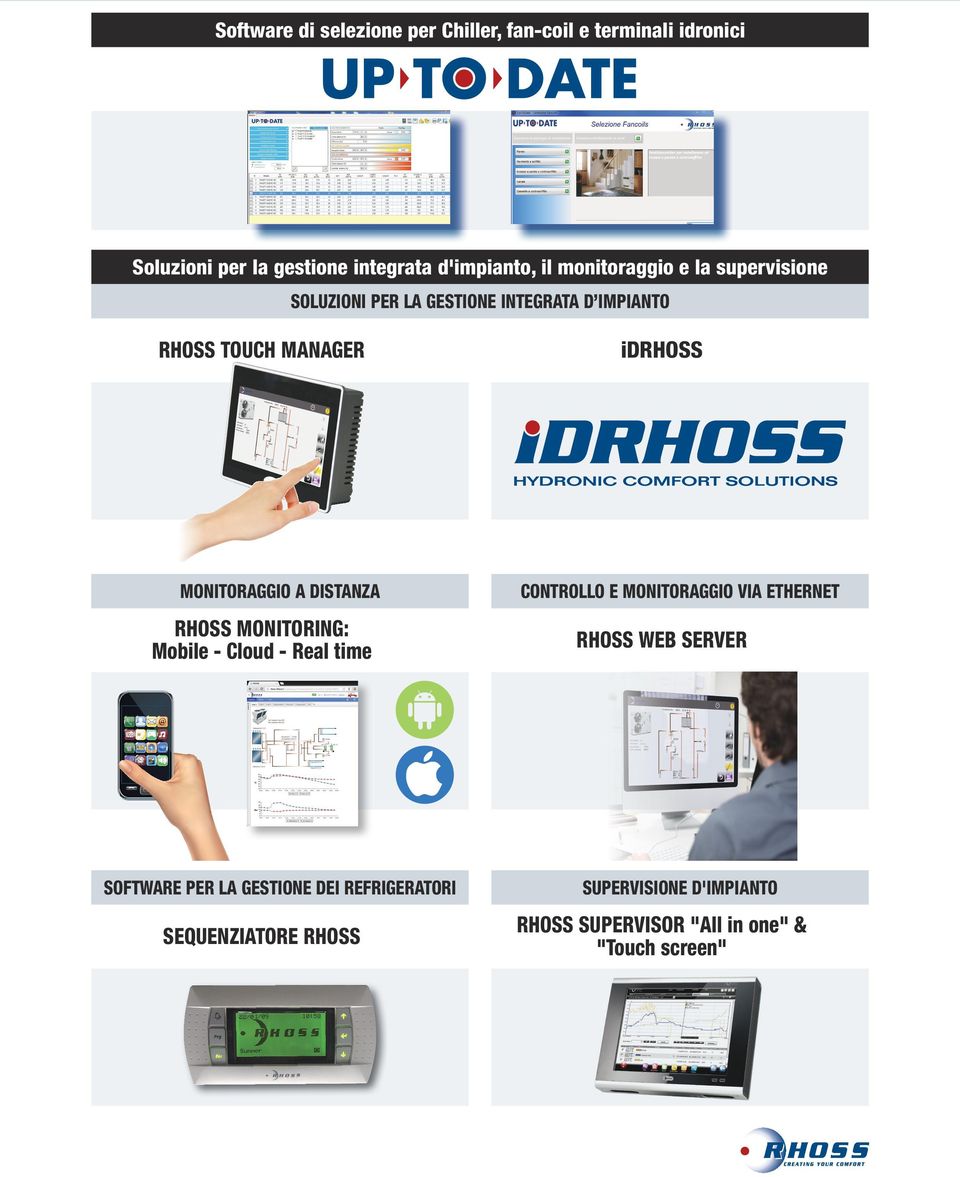 DISTANZA RHOSS MONITORING: Mobile - Cloud - Real time SOFTWARE PER LA GESTIONE DEI REFRIGERATORI SEQUENZIATORE RHOSS