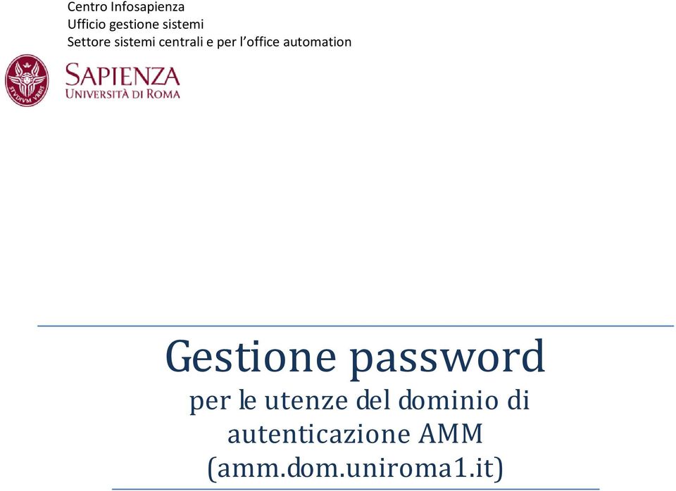 automation Gestione password per le utenze