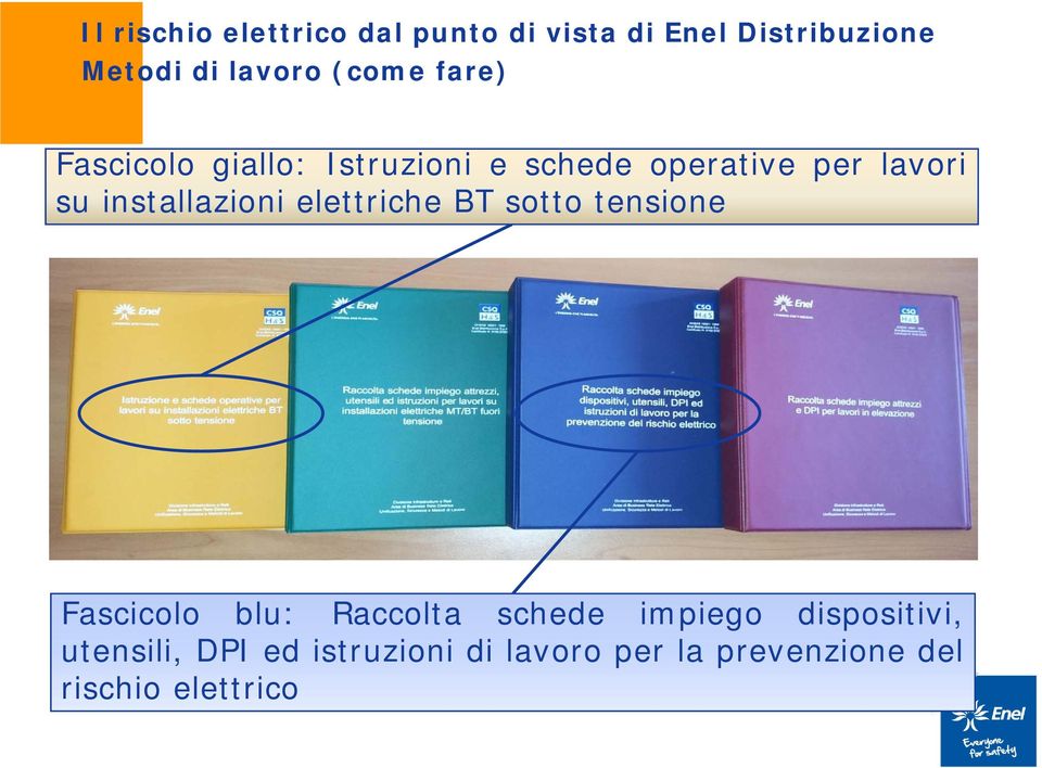 tensione Fascicolo blu: Raccolta schede impiego dispositivi,