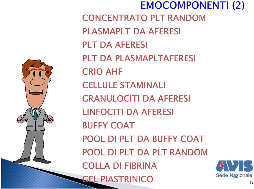 GRANULOCITI DA AFERESI LINFOCITI DA AFERESI BUFFY COAT POOL DI PLT