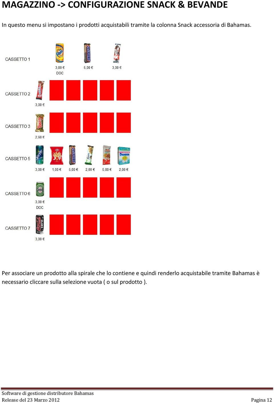 Per associare un prodotto alla spirale che lo contiene e quindi renderlo acquistabile