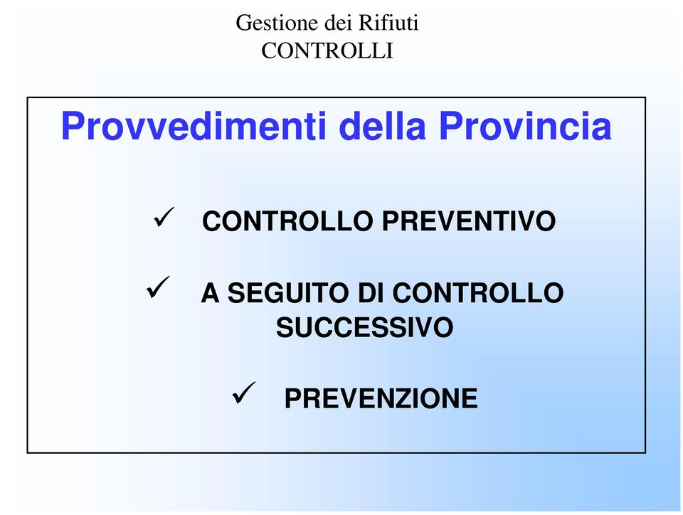 PREVENTIVO A SEGUITO DI