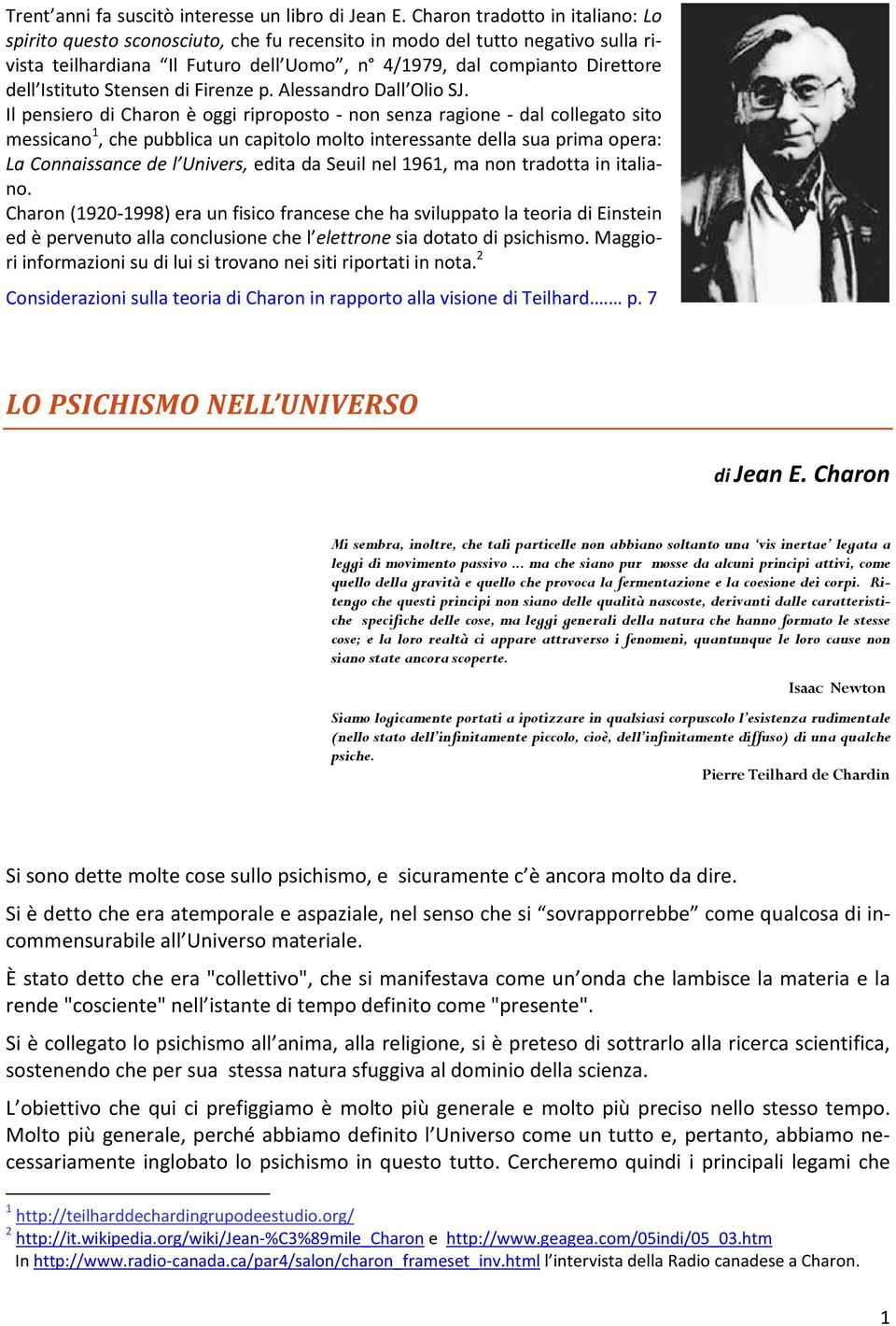 Istituto Stensen di Firenze p. Alessandro Dall Olio SJ.