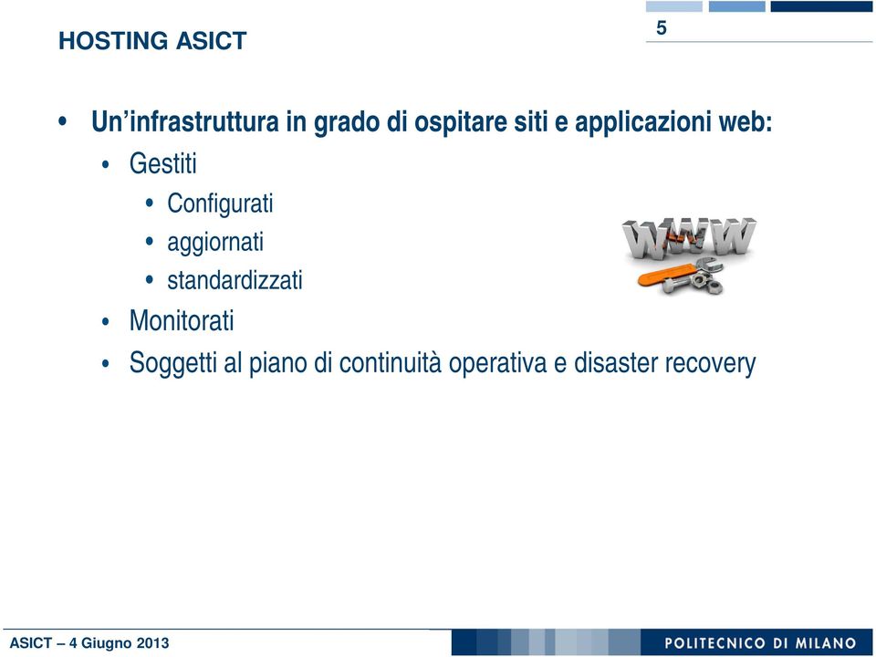 Configurati aggiornati standardizzati Monitorati