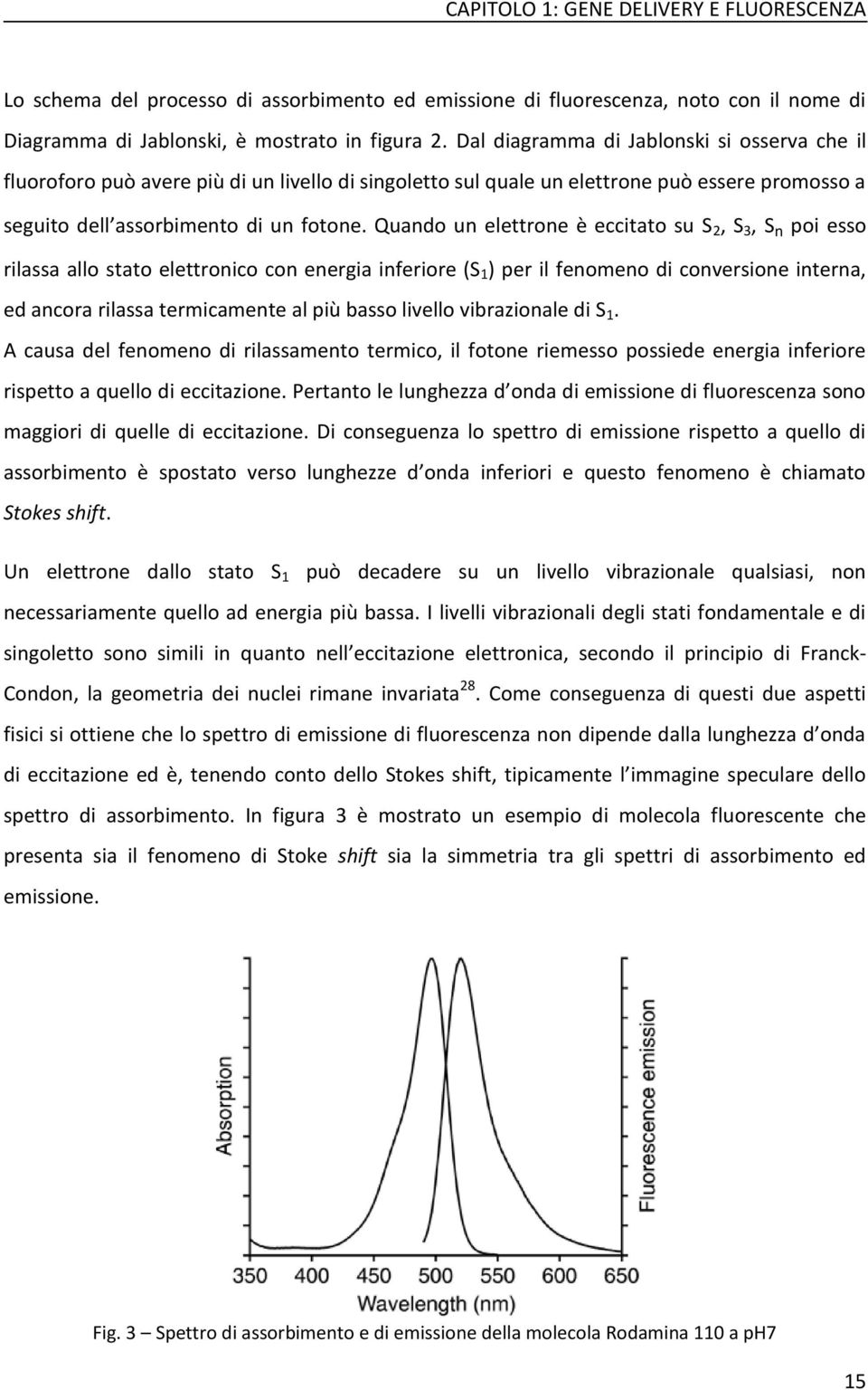 Quando un elettrone è eccitato su S 2, S 3, S n poi esso rilassa allo stato elettronico con energia inferiore (S 1 ) per il fenomeno di conversione interna, ed ancora rilassa termicamente al più