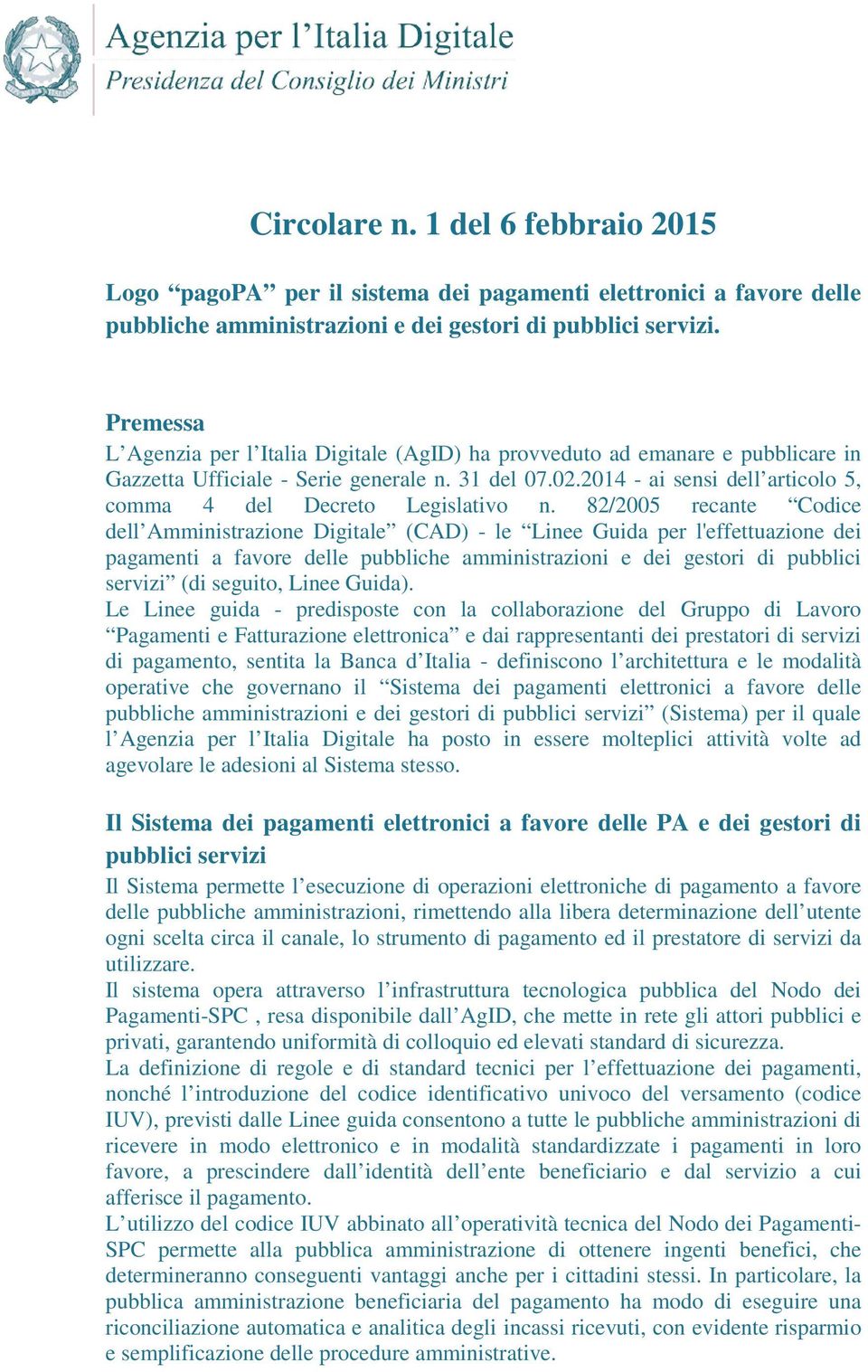 2014 - ai sensi dell articolo 5, comma 4 del Decreto Legislativo n.