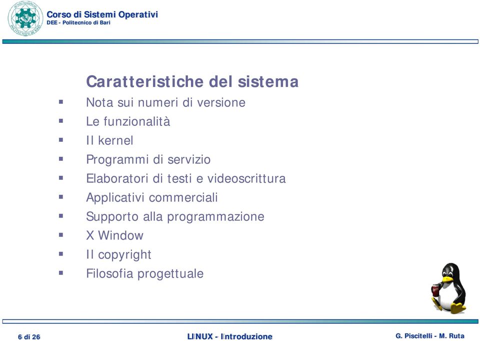 e videoscrittura Applicativi commerciali Supporto alla