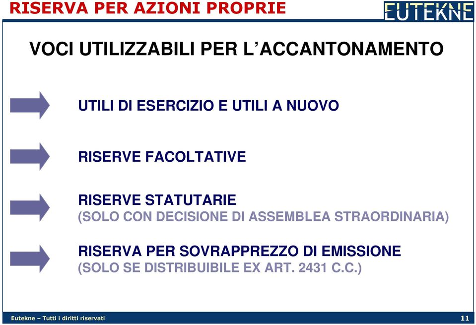 DECISIONE DI ASSEMBLEA STRAORDINARIA) RISERVA PER SOVRAPPREZZO DI EMISSIONE