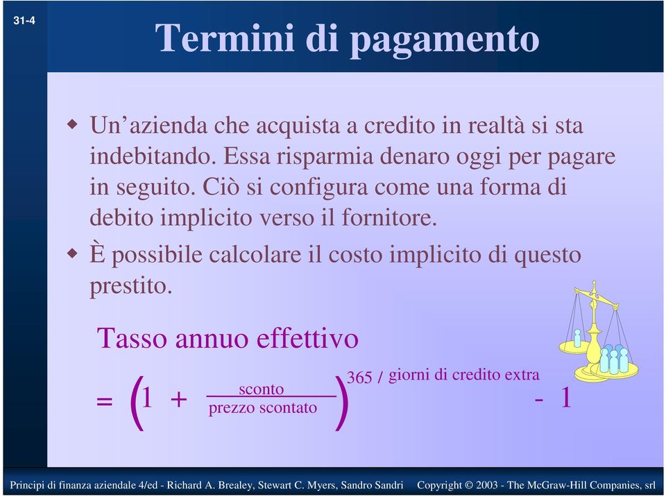 Ciò si configura come una forma di debito implicito verso il fornitore.