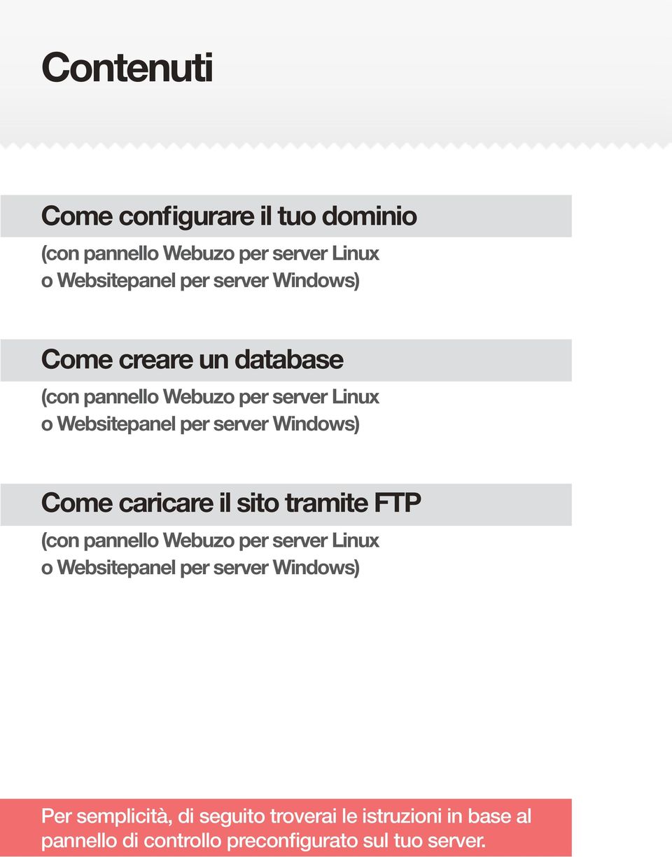 Come caricare il sito tramite FTP (con pannello Webuzo per server Linux o Websitepanel per server Windows)