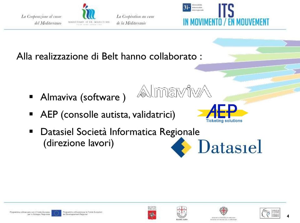 (consolle autista, validatrici) Datasiel