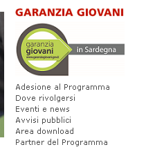 Pagina da cui si può fare l adesione on line al Programma Tutti gli indirizzi degli Youth Corner in Sardegna Tutte le notizie utili e gli eventi relativi al