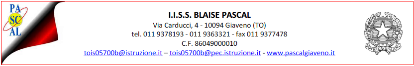 Circolare n. 041 Giaveno, 27/11/2014 Perso