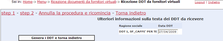 9) In Mostra ordini (da dell Impresa--> fornitori) sarà presente l ordine appea effettuato. Il quadratino rosso indica che l ordine non è ancora stato evaso.