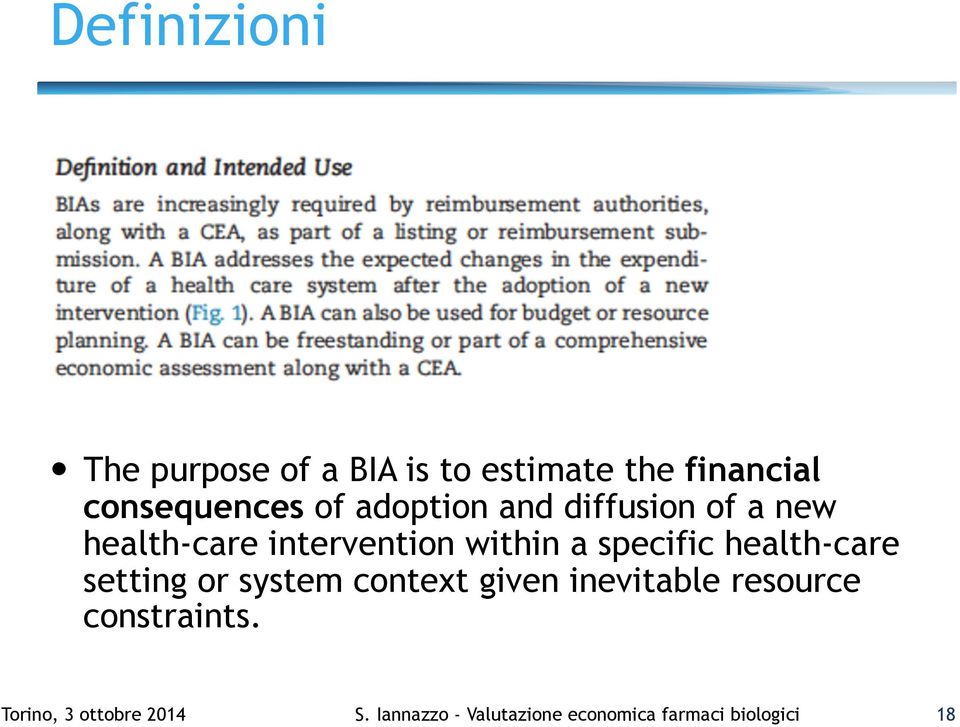 health-care setting or system context given inevitable resource constraints.