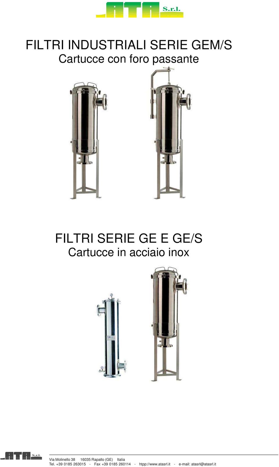 FILTRI SERIE GE E GE/S