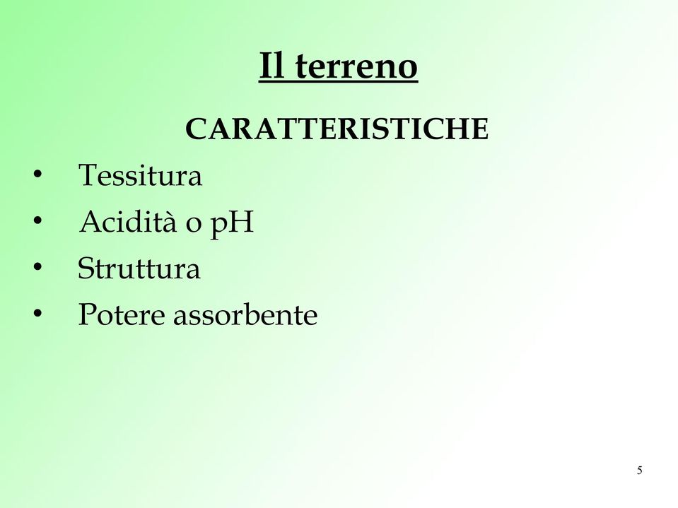 Tessitura Acidità o