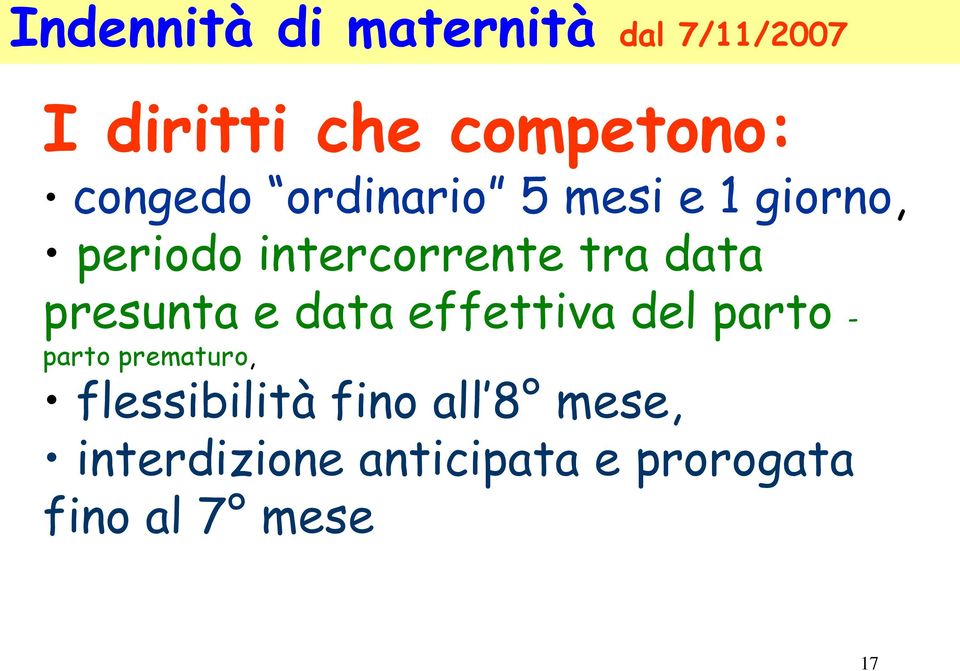 data presunta e data effettiva del parto - parto prematuro,