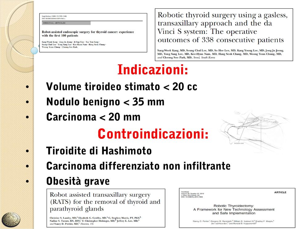 Controindicazioni: Tiroidite di Hashimoto