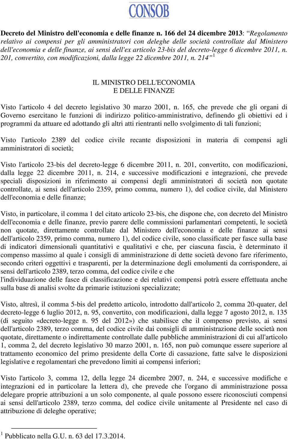 del decreto-legge 6 dicembre 2011, n. 201, convertito, con modificazioni, dalla legge 22 dicembre 2011, n.