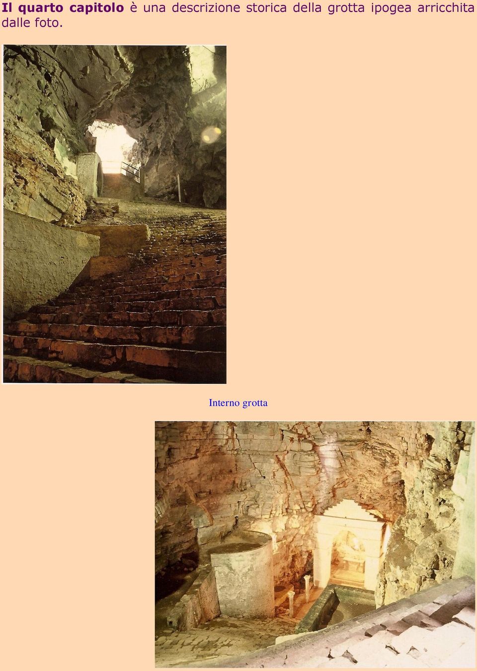 grotta ipogea arricchita