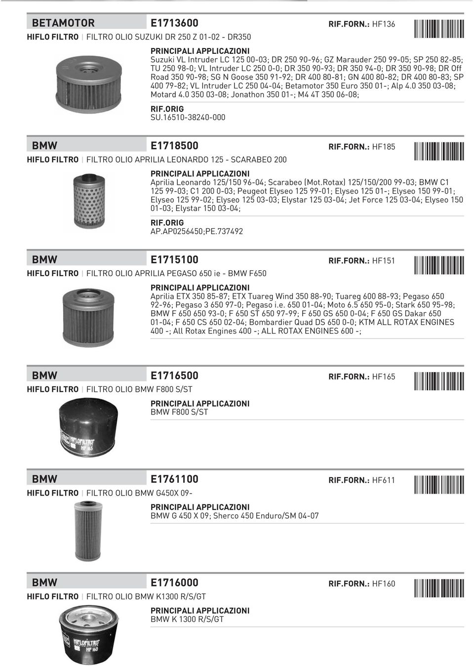 DR 350 94-0; DR 350 90-98; DR Off Road 350 90-98; SG N Goose 350 91-92; DR 400 80-81; GN 400 80-82; DR 400 80-83; SP 400 79-82; VL Intruder LC 250 04-04; Betamotor 350 Euro 350 01-; Alp 4.