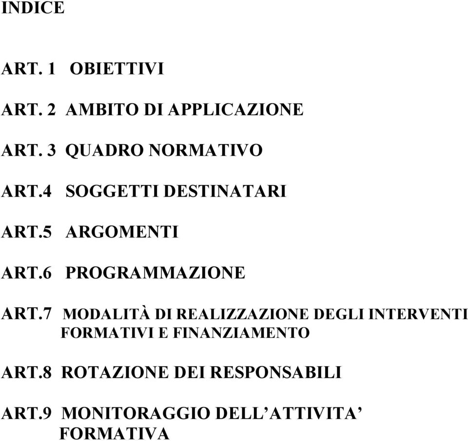 6 PROGRAMMAZIONE ART.