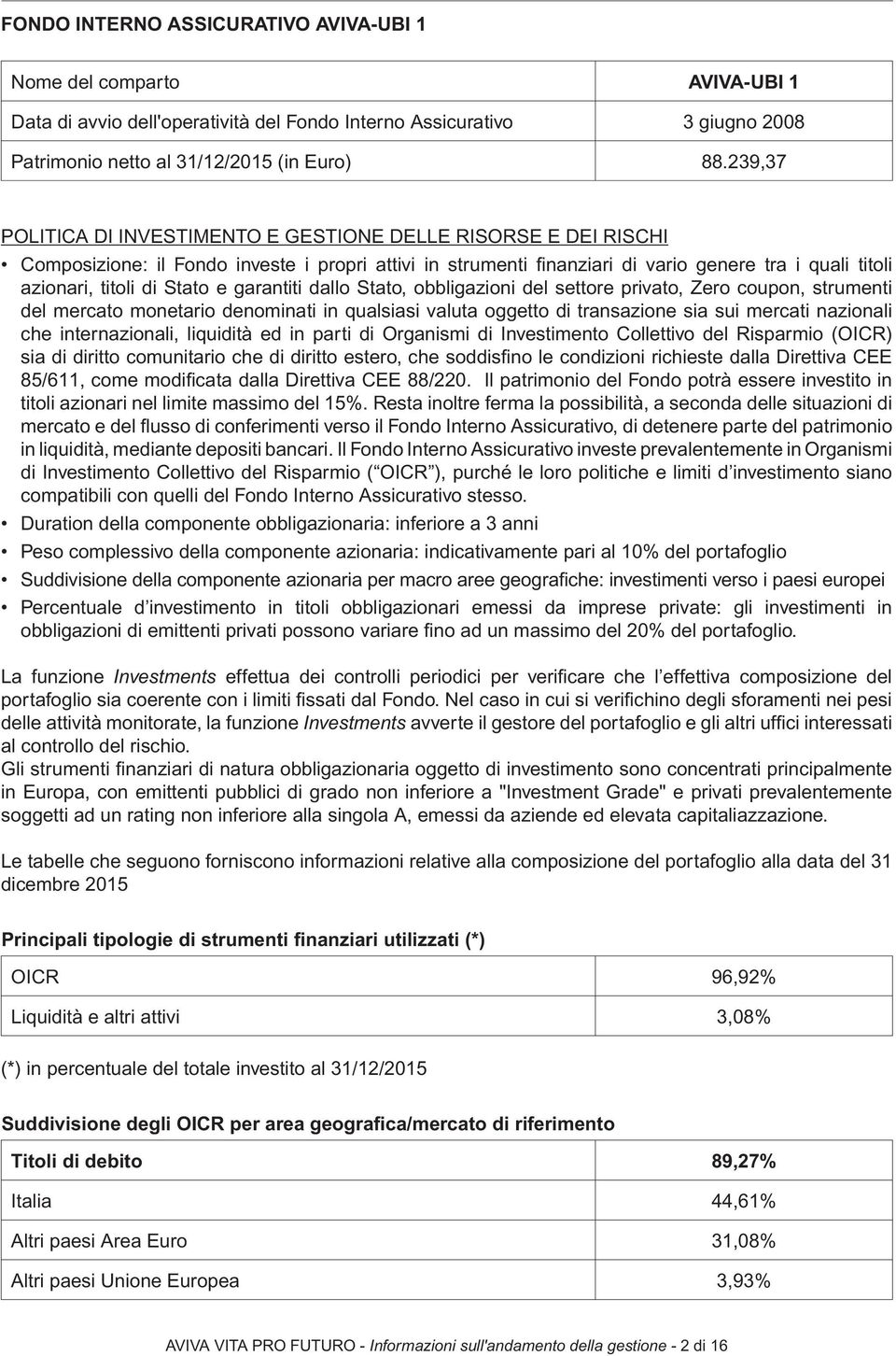 Stato e garantiti dallo Stato, obbligazioni del settore privato, Zero coupon, strumenti del mercato monetario denominati in qualsiasi valuta oggetto di transazione sia sui mercati nazionali che