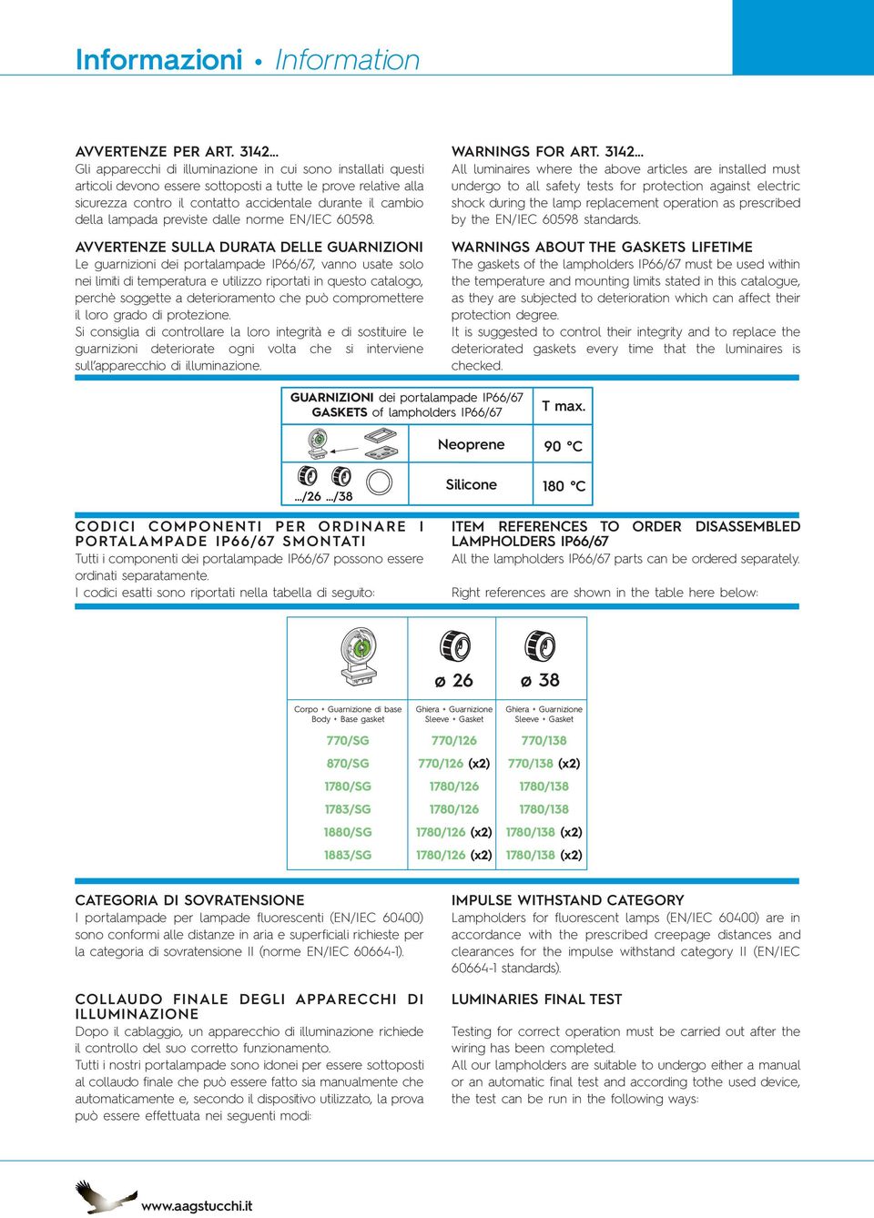 lampada previste dalle norme EN/IEC 60598.