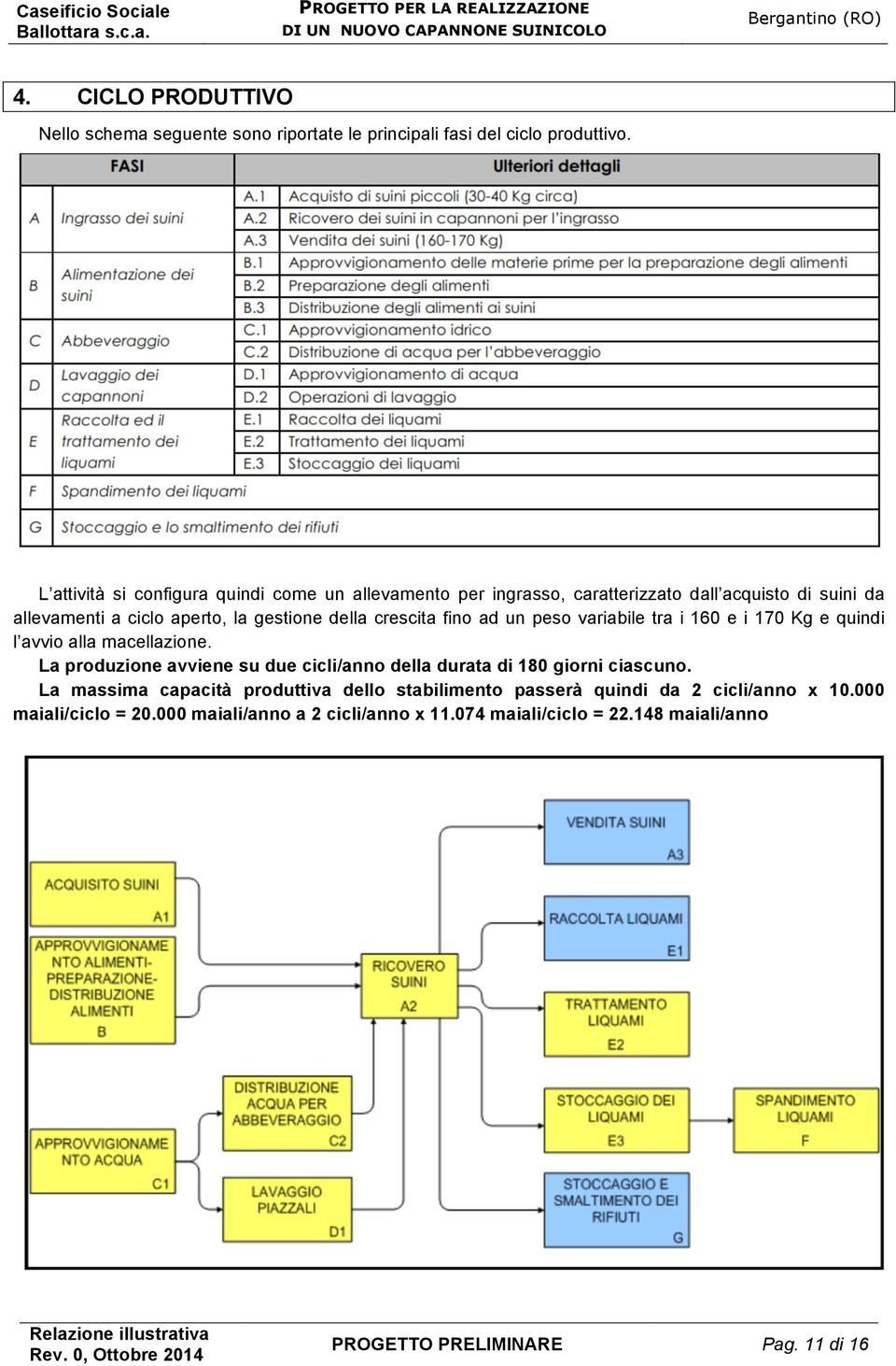 crescita fino ad un peso variabile tra i 160 e i 170 Kg e quindi l avvio alla macellazione.