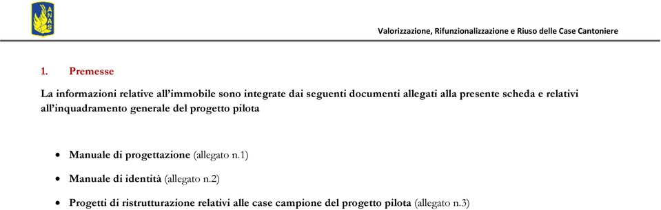 progetto pilota Manuale di progettazione (allegato n.