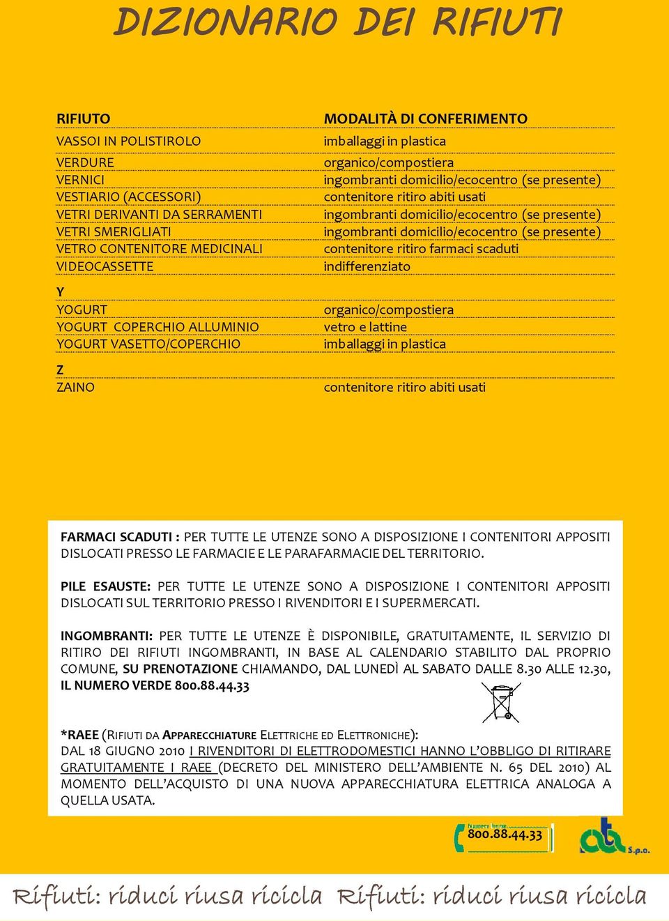 TERRITORIO. PILE ESAUSTE: PER TUTTE LE UTENZE SONO A DISPOSIZIONE I CONTENITORI APPOSITI DISLOCATI SUL TERRITORIO PRESSO I RIVENDITORI E I SUPERMERCATI.