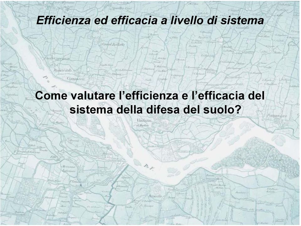 valutare l efficienza e l