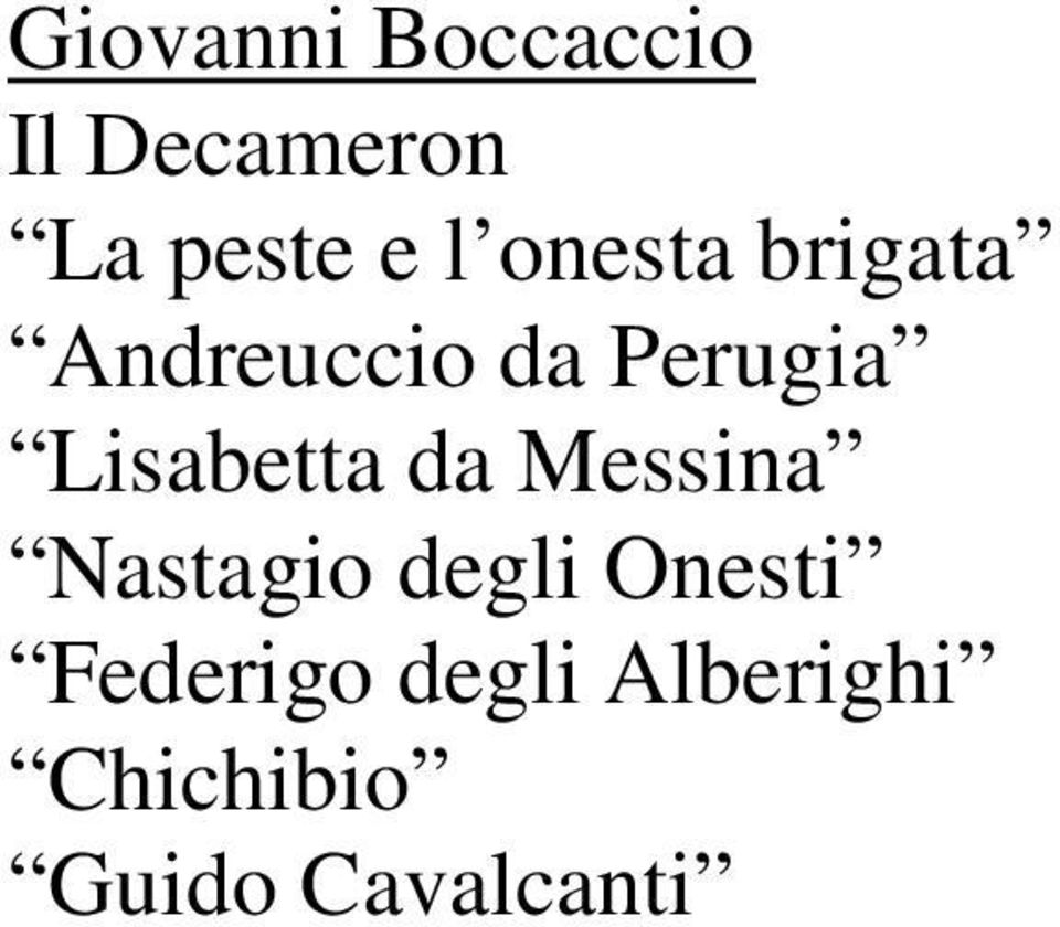 Lisabetta da Messina Nastagio degli Onesti