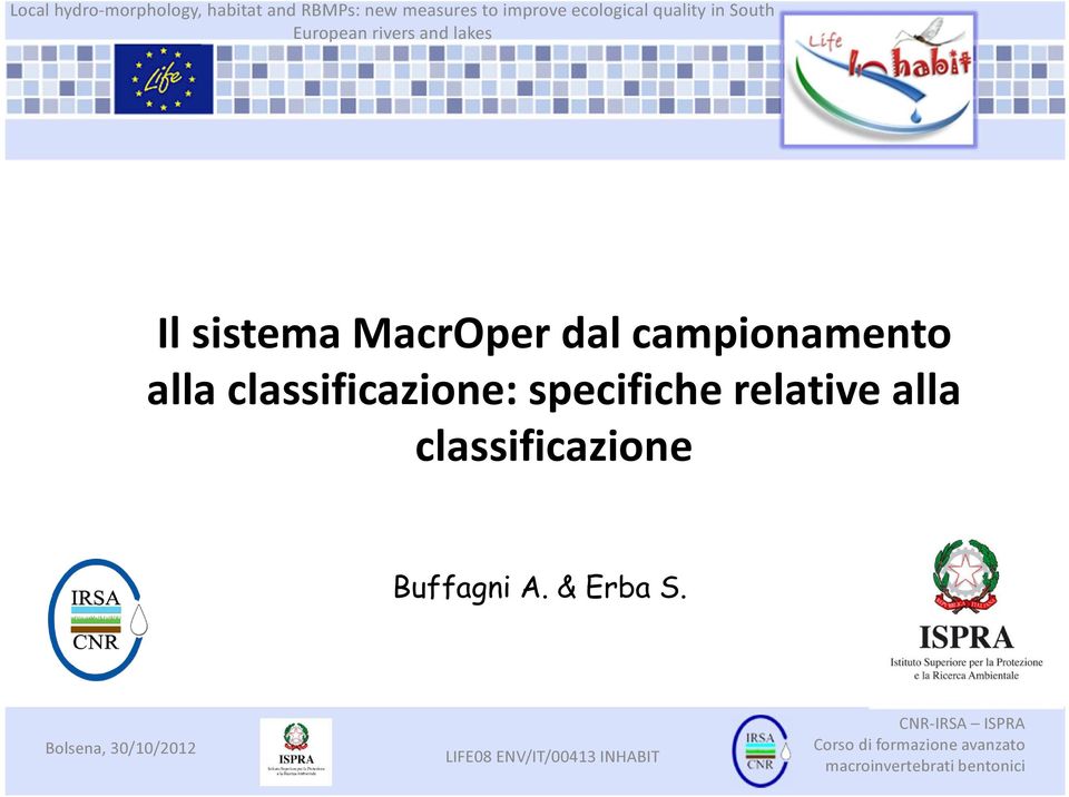 classificazione: specifiche