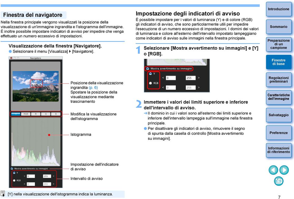 Selezionare il menu [Visualizza] [Navigatore].